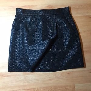COPY - BcbgMaxazria Shiny Black Mini Skirt - Size 4